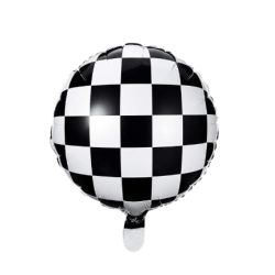 18 Black White Checkered