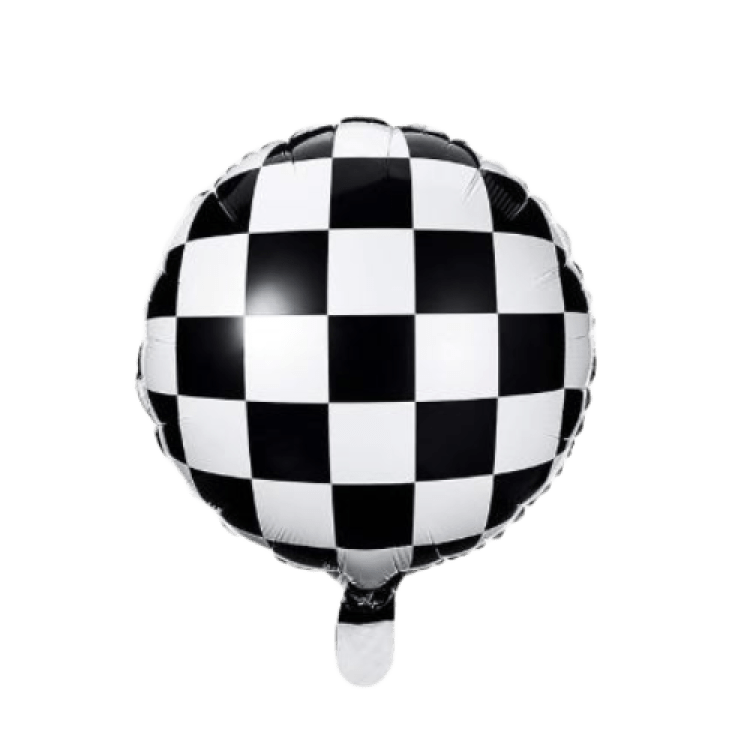 18 Black White Checkered
