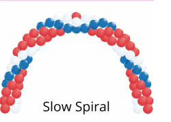 Slow Spiral 3 Color Arch