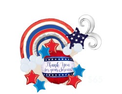 Patriotic Appreciation Balloon Bouquet