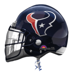 21 Football Helmet Foil Balloon Blue