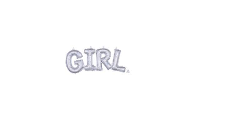 22 inch Girl Holographic Balloon