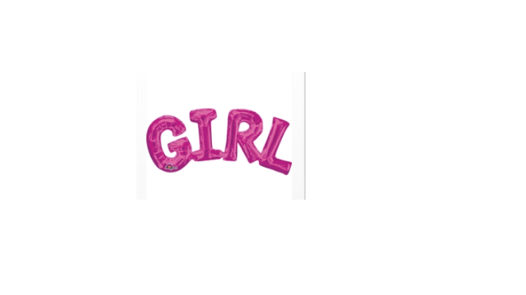 22 inch Girl Pink Balloon