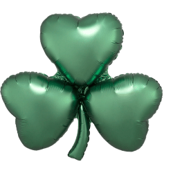 29-inches-Satin-Emerald-Shamrock-SuperShape-Foil-balloons