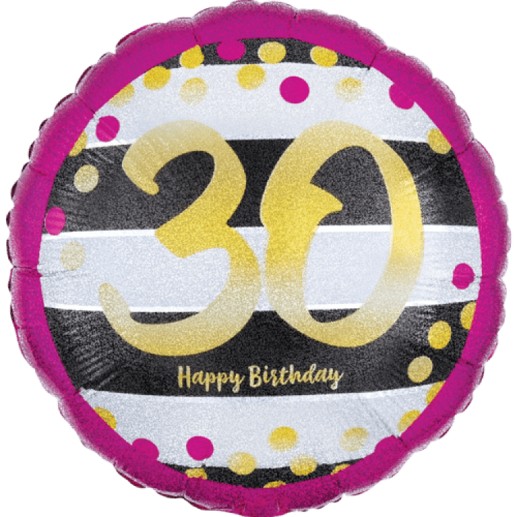 30 Pink & Gold Milestone