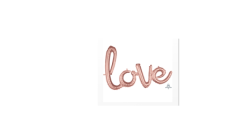 31 inch Air-fill Only Script Love Rose Gold Phrases Foil Bal