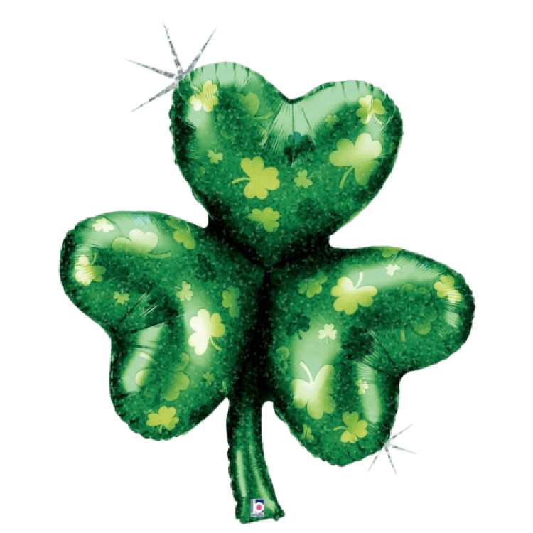 33-inches-St-Patricks-Day-Holographic-Shamrock-balloons