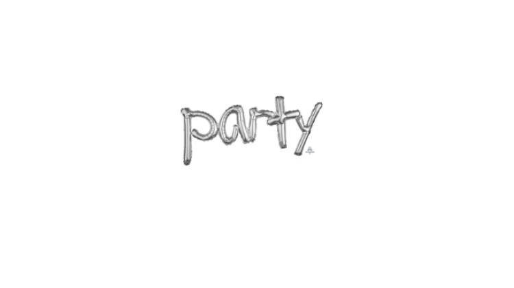 37 inch Party Silver Balloon