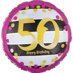 50 Pink & Gold Milestone