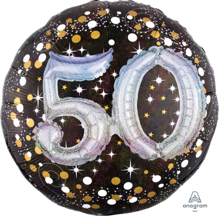 50 Sparkling 3D Multi Balloon