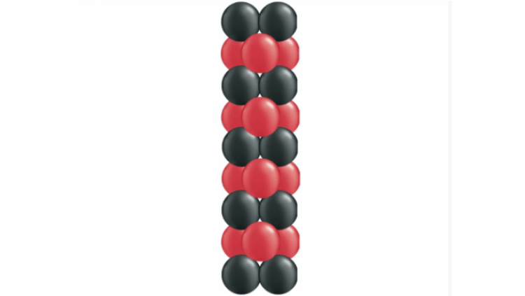 Classic 2 Color Stack Column