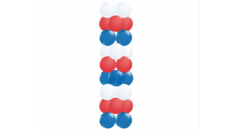 Classic 3 Color Stack Column