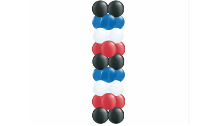 Classic 4 Color Stack Column