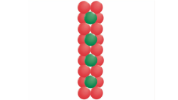 Classic 2 Color Polka Dot Column