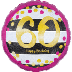 60 Pink & Gold Milestone