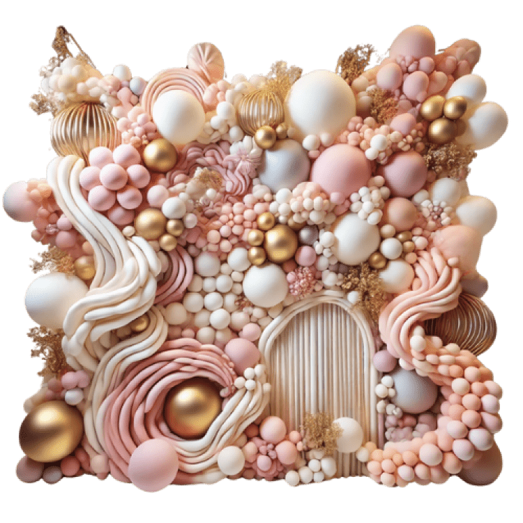 7 x 7 Organic Balloon Wall