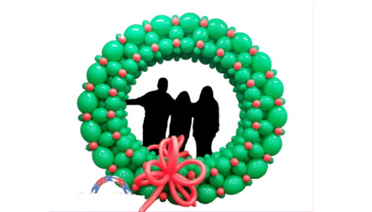 9ft Balloon Wreath Photo Frame