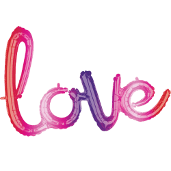 31 inch Air-fill Only Consumer Inflatable Love Foil Balloon