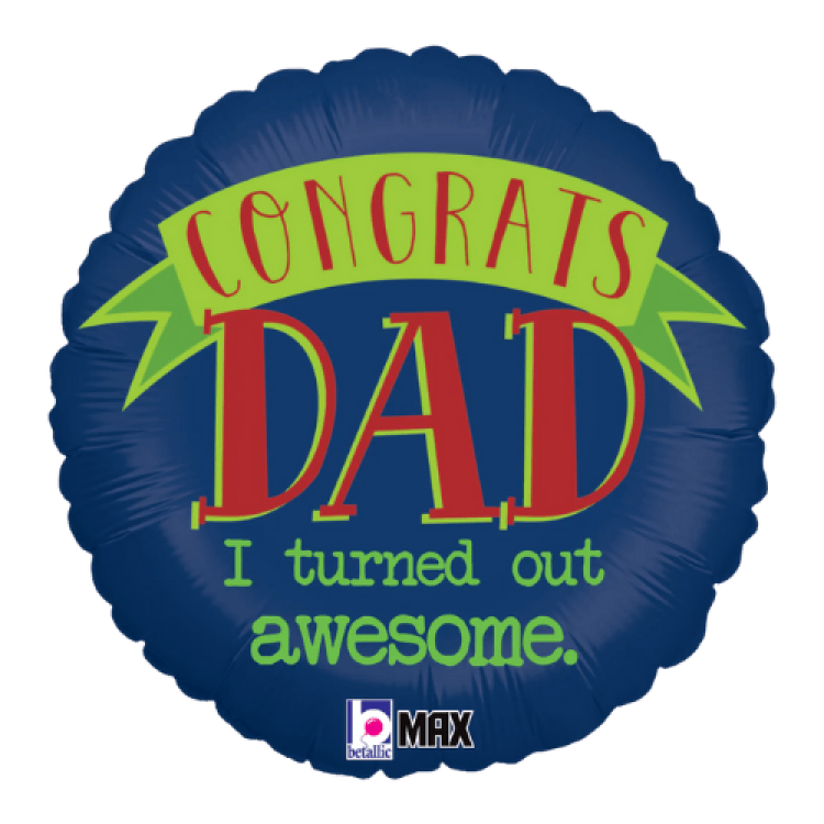 Awesome Dad - 18 inch Foil Balloon