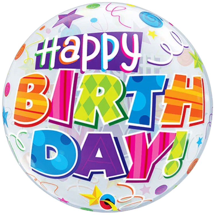 BUBBLE Birthday Party Patterns - 22 inch