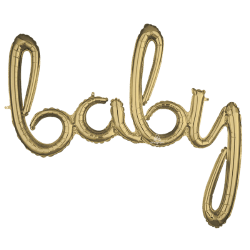Baby White Gold Foil Balloon