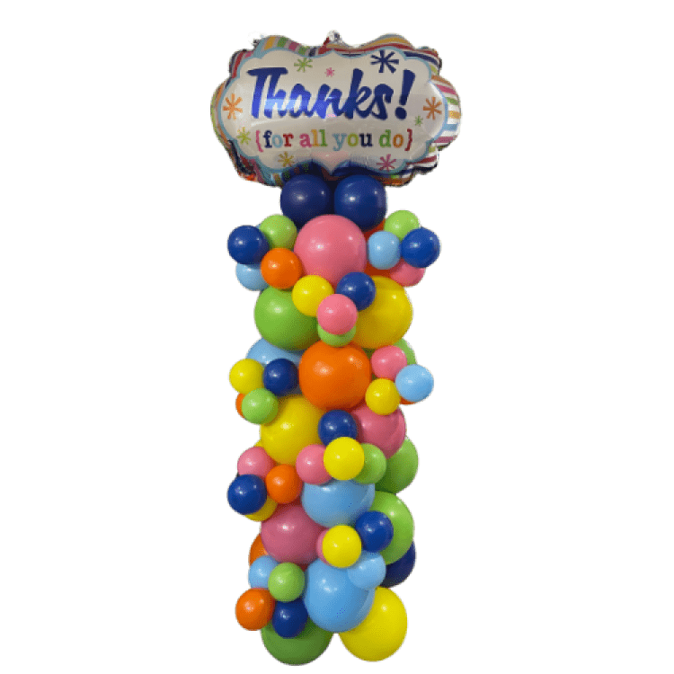 Balloon Columns Thanks