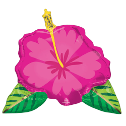 27-inches-SuperShape-Beautiful-Tropical-Hibiscus-Foil-balloo