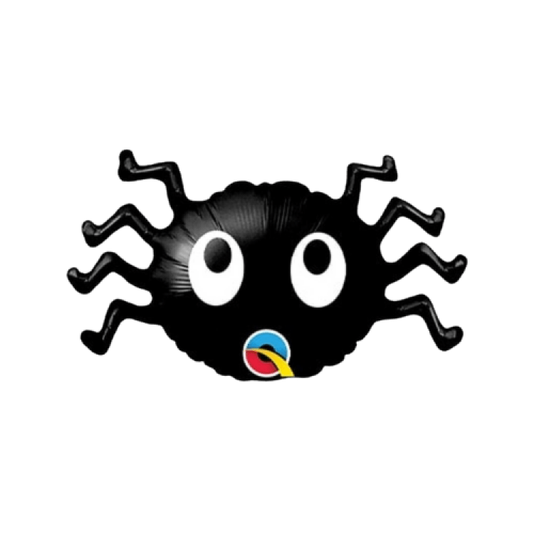 14-inch Black Spider Foil Balloon