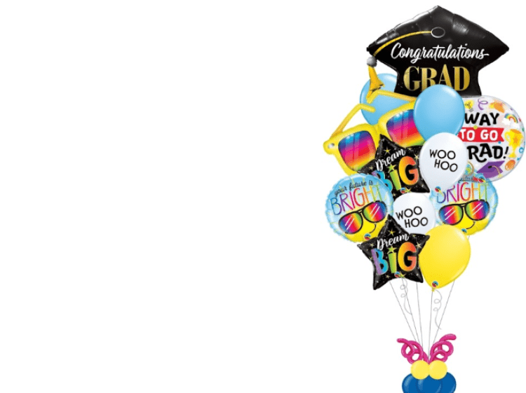 Bright & Bold Graduation Balloon Bouquet