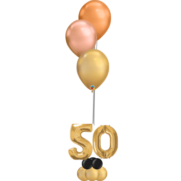 Centerpiece Bday Gold