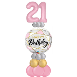 Centerpiece Bday Pink