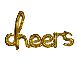 40 inch Cheers Gold Foil Balloon