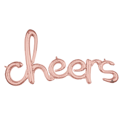 40 inch Cheers Rose Gold Foil Balloon