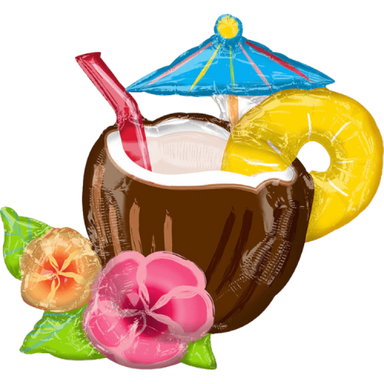 Coconut Pina Colada SuperShape - 30 inch Foil Balloon