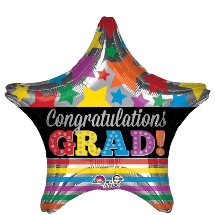 Congrats Grad Stars and Stripes - 9 inch