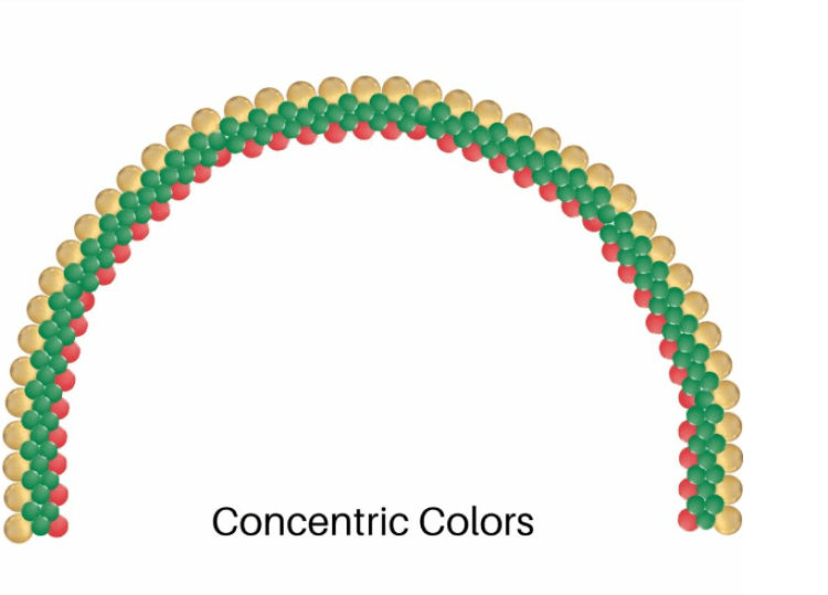 Concentric 3 Color Flat Arch