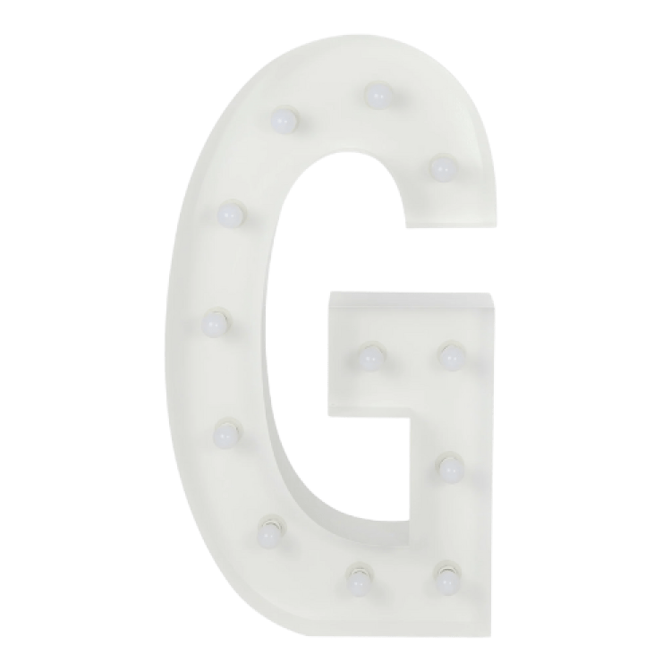 G Letter Lighted Marquee
