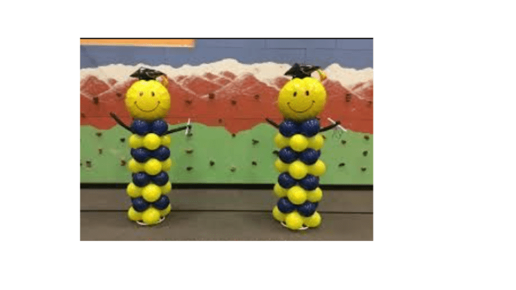 Grad Cheer Columns