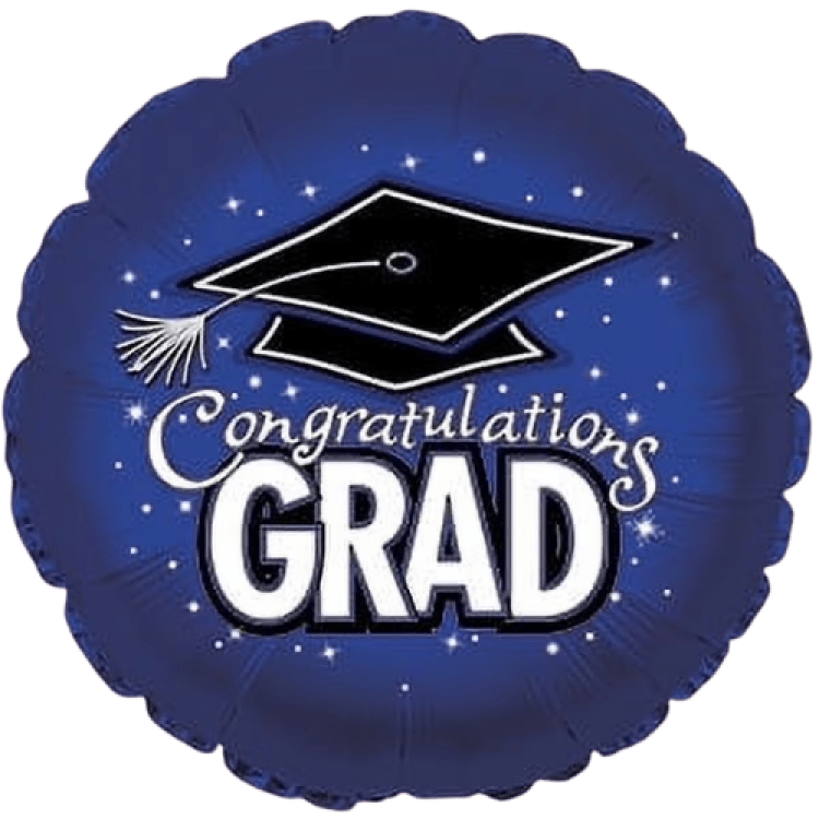 Grad Hat Series Blue - 17 inch