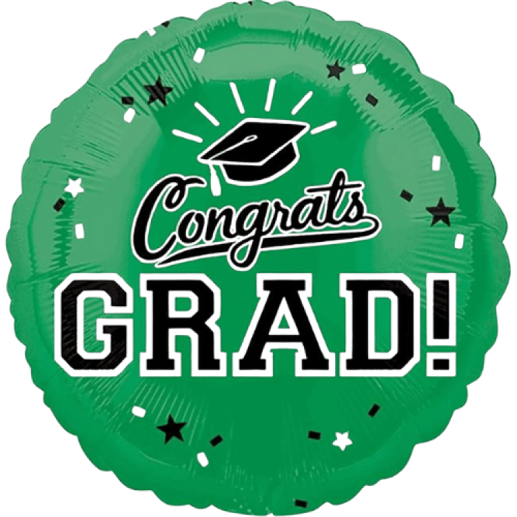 Grad Hat Series Green - 17 inch