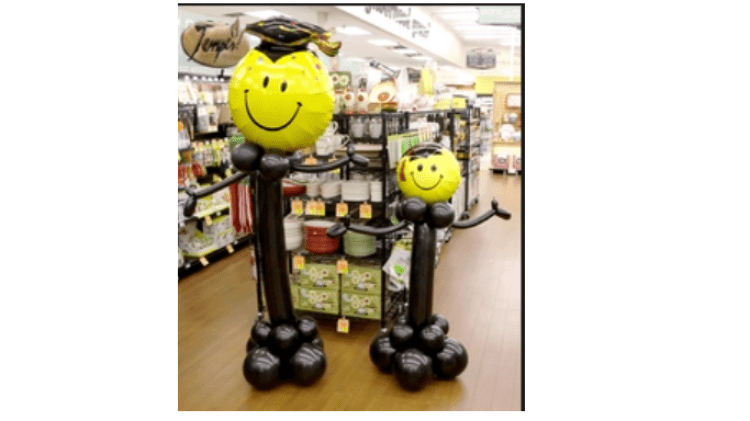 Grad Smiley Balloon Buddies
