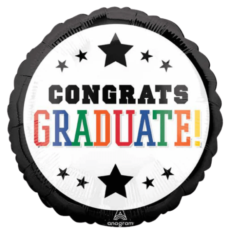 Graduation Brights Black Border