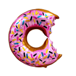 Half bitten Doughnut