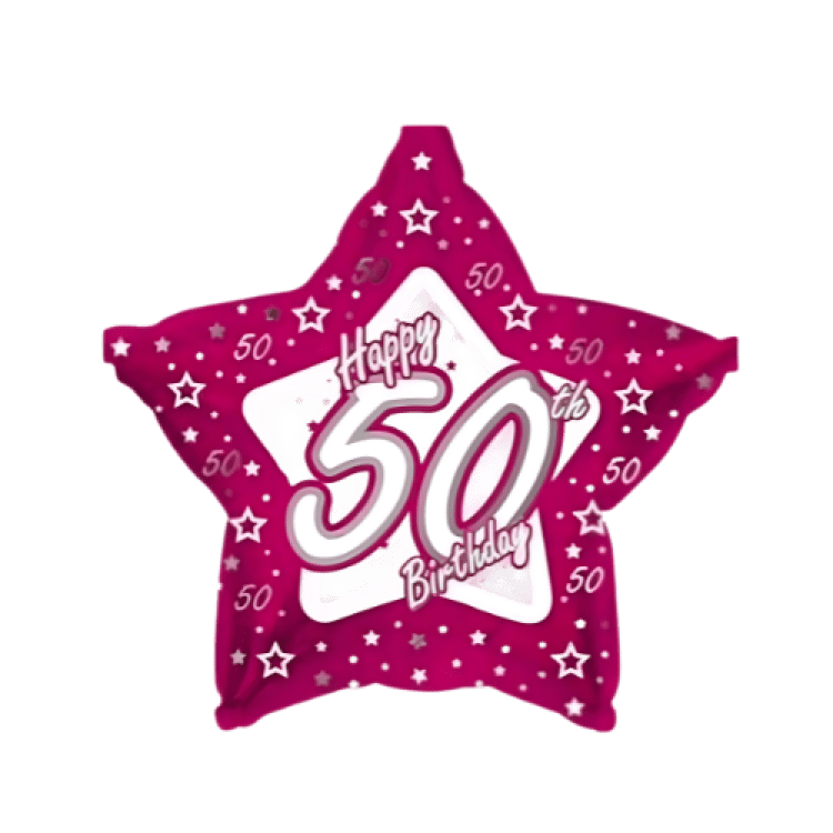 Happy 50th Bday Pink Star