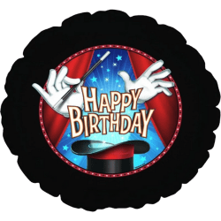 Happy Birthday Magic Party Balloon - 17 inch
