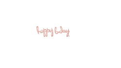 Happy Birthday Rose Gold Balloon