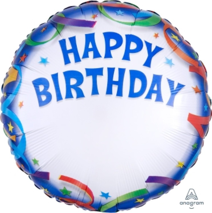 Happy Birthday Streamers Personalized