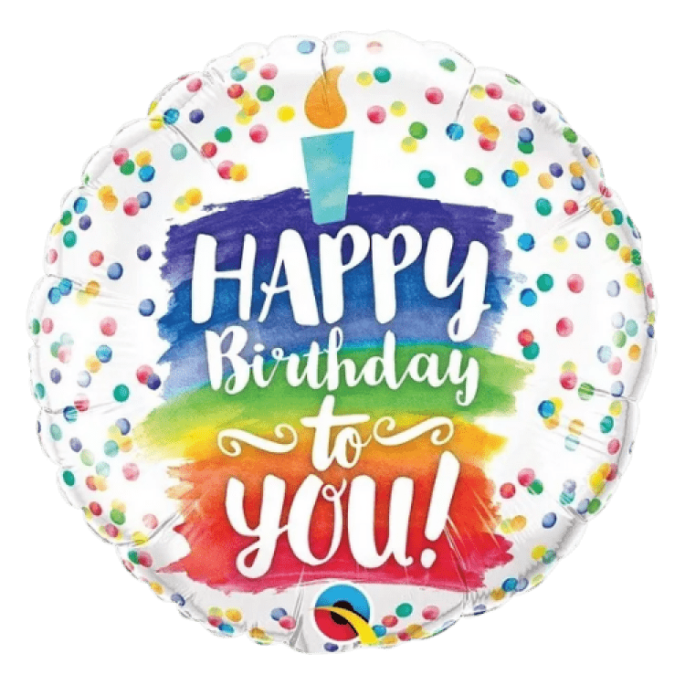 Happy Birthday to You Rainbow Cake - 18 inch