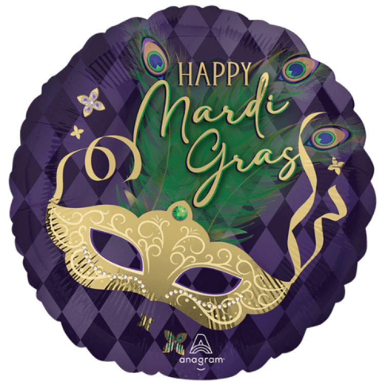 Happy Mardi Gras Mask
