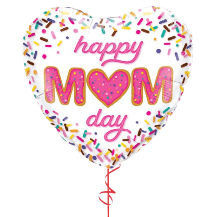 Happy Mom Day Confetti Heart